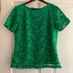 Talbots green top